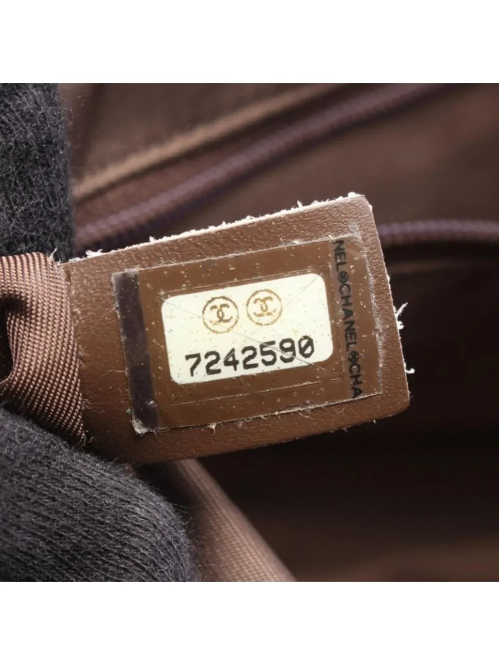 Chanel New Travel Line Khaki Leather Boston